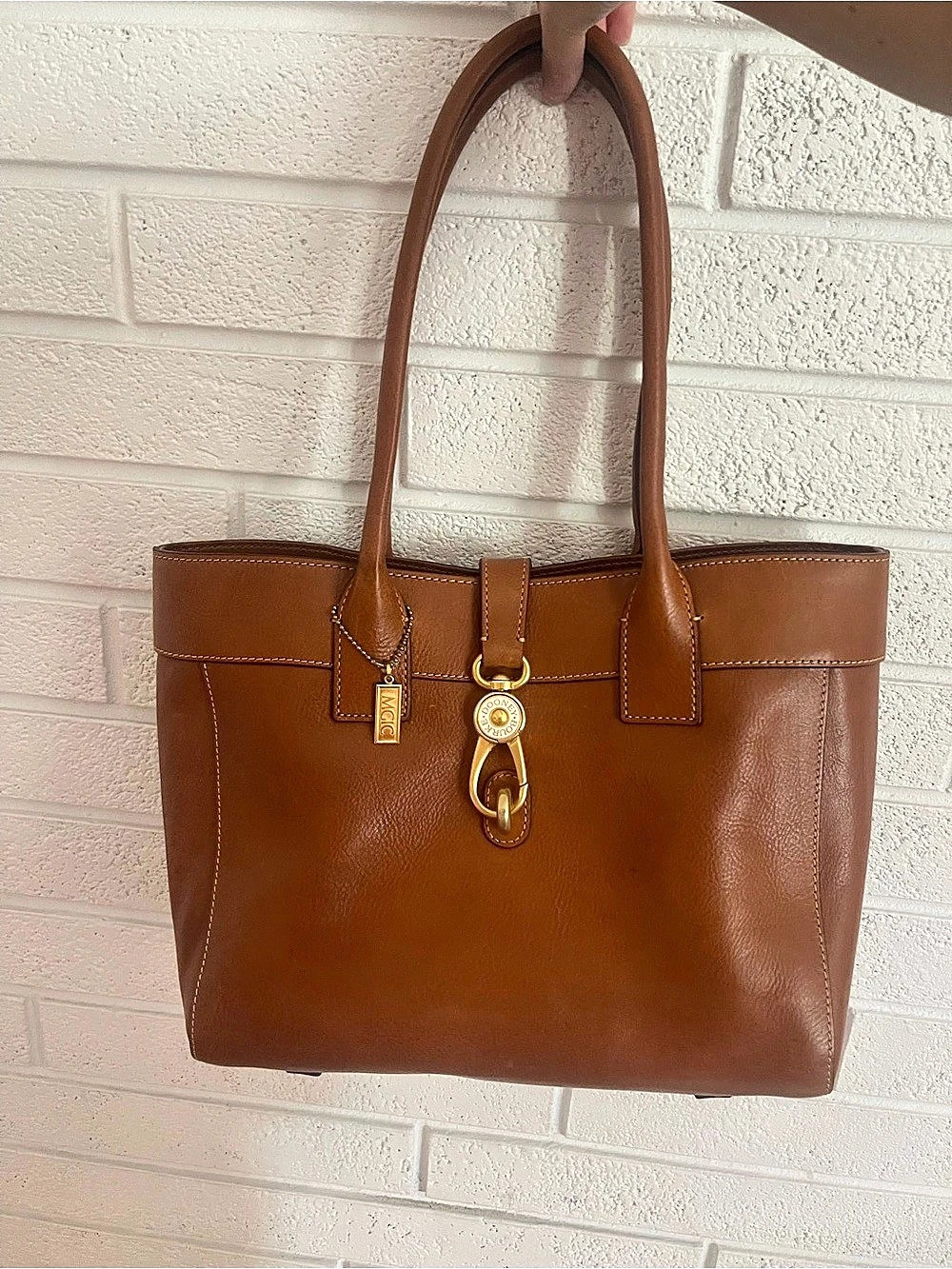 Dooney & Bourke Leather Tote in Brown